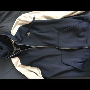 Navy blue & grey adidas hoodie